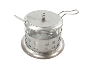 ACUCAREIRO VIDRO/INOX C/COLHER