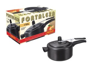 PANELA PRESSÃO PRETA DE ALUMINIO 3,0L