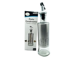 AZEITEIRO/VINAGREIRO VIDRO/INOX 310ML