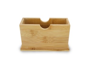 PORTA GUARDANAPO DE BAMBU 16X09X6,5CM