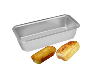 FORMA PÃO ALUMINIO N*2  26X12X5,3CM