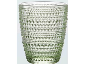 JOGO 6 COPO VIDRO 300ML PEROLA ESMERALDA