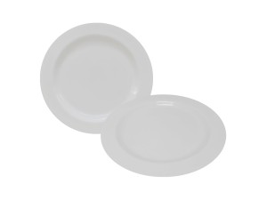 PRATO MELAMINA 28CM RASO BRANCO