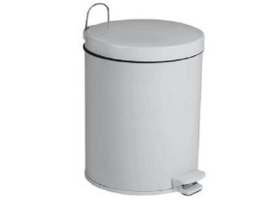 LIXEIRA PEDAL 03L PRETA/BRANCA