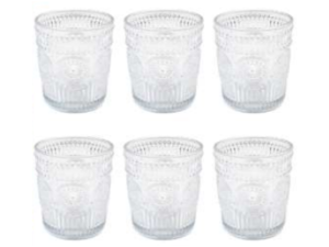 JOGO 6 COPO VIDRO 300ML JANNBI