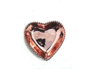 BOWL CERAMICA CORAÇÃO 15CM METALIZADOS