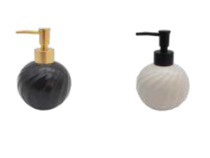 POTTA SABONETE LIQUIDO CERAMICA 300ML BOLINHA 2-CORES