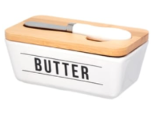 MANTEGUEIRA PORCELANA BUTTER 400ML BRANCA