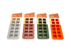 FORMA GELO SILICONE 26X11CM 4-CORES