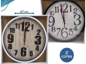 RELOGIO PAREDE 27CM NUMERO GRANDE