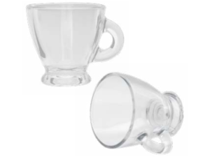 JOGO 6 XICARA VIDRO 85ML CAFÉ LAV