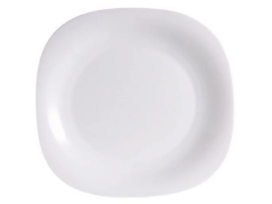 PRATO VIDRO 29CM OASIS QUADRADO BRANCO