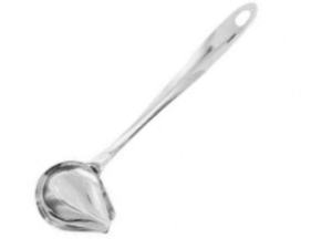 CONCHA MOLHO INOX 22CM C/BICO