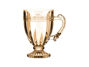 CANECA VIDRO 190ML PARIS AMBAR