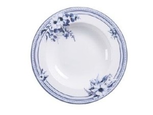 PRATO PORCELANA 23CM AZZURA FUNDO