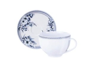 XICARA + PIRES CHA PORCELANA AZZURA 250ML