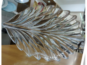 FRUTEIRA VIDRO FOLHA 41X15CM