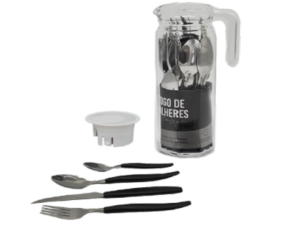 FAQUEIRO  24 + JARRA VIDRO PRETO