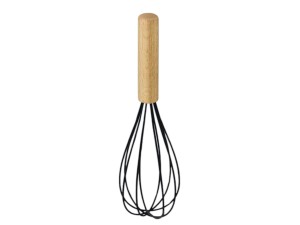 BATE CLARA 25CM SILICONE CABO DE MADEIRA