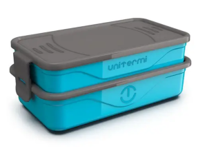 MARMITA PLASTICA 1,3L C/TALHER AZUL