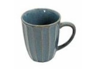 CANECA DE CERAMICA 330ML AZUL STRIATTO