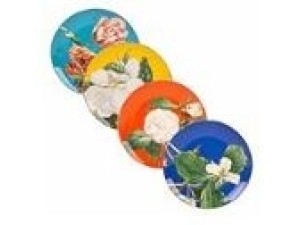 JOGO COM 4 PRATOS PARA SOBREMESA DOURADO BLUMMEN