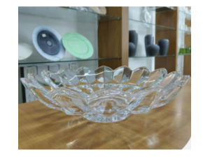 SALADEIRA/FRUTEIRA VIDRO 33CM ESTRELA PESADA