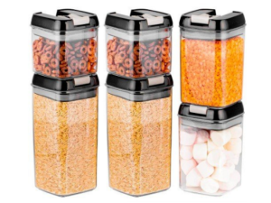 JOGO 6 POTE ACRILICO TP-PRETA