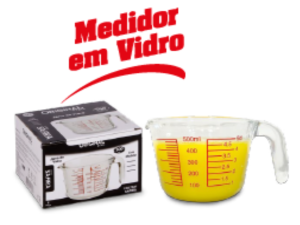 JARRA VIDRO 500ML MEDIDORA SAFIRA