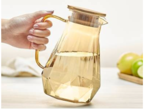 JARRA VIDRO 1,8L AMBAR TP-INOX