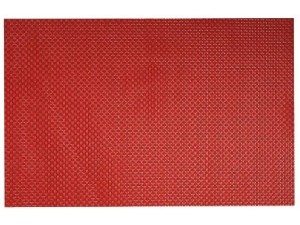 LUGAR AMERICANO 45X30CM TRAMA VERMELHO