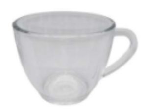 XICARA VIDRO 250ML P/CHÁ LISA