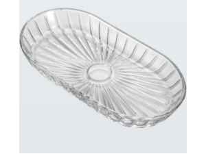 BANDEJA VIDRO 28X13CM OVAL CAPRI