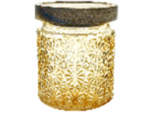 POTE VIDRO AMBAR 670ML TP-MADEIRA