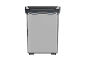 POTE ACRILICO HERMETICO QUADRADO 1250ML