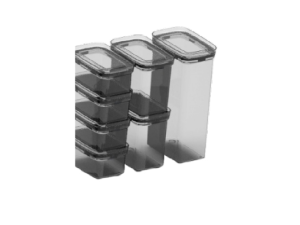 POTE ACRILICO HERMETICO RETANGULAR 700ML