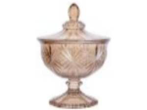 BOMBONIERE VIDRO 470ML OTTAWA AMBAR