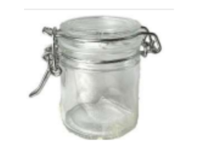 POTE VIDRO 130ML REDONDO TP-VIDRO HERMETICA