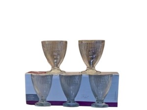 JOGO COM 3 TAÇAS DE SOBREMESA 270ML FRIZADA