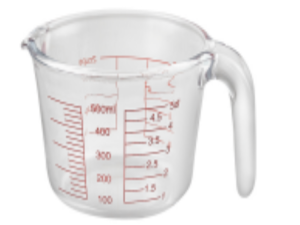 JARRA VIDRO 0,5L MEDIDORA