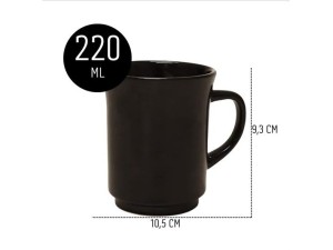 CANECA CERAMICA 220ML AMERICANA MARROM