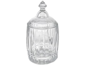 BOMBONIERE VIDRO 17CM TRIPOLI