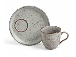 XICARA DE CERAMICA 170ML PARA CHA COM PIRES - PISTACHE