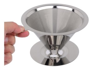 COADOR DE CAFE REUTILIZAVEL INOX 4 XICARAS