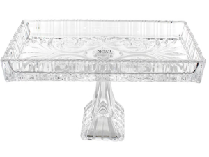 PRATO BOLO VIDRO RETANGULAR 34X15X10CM DRAGON